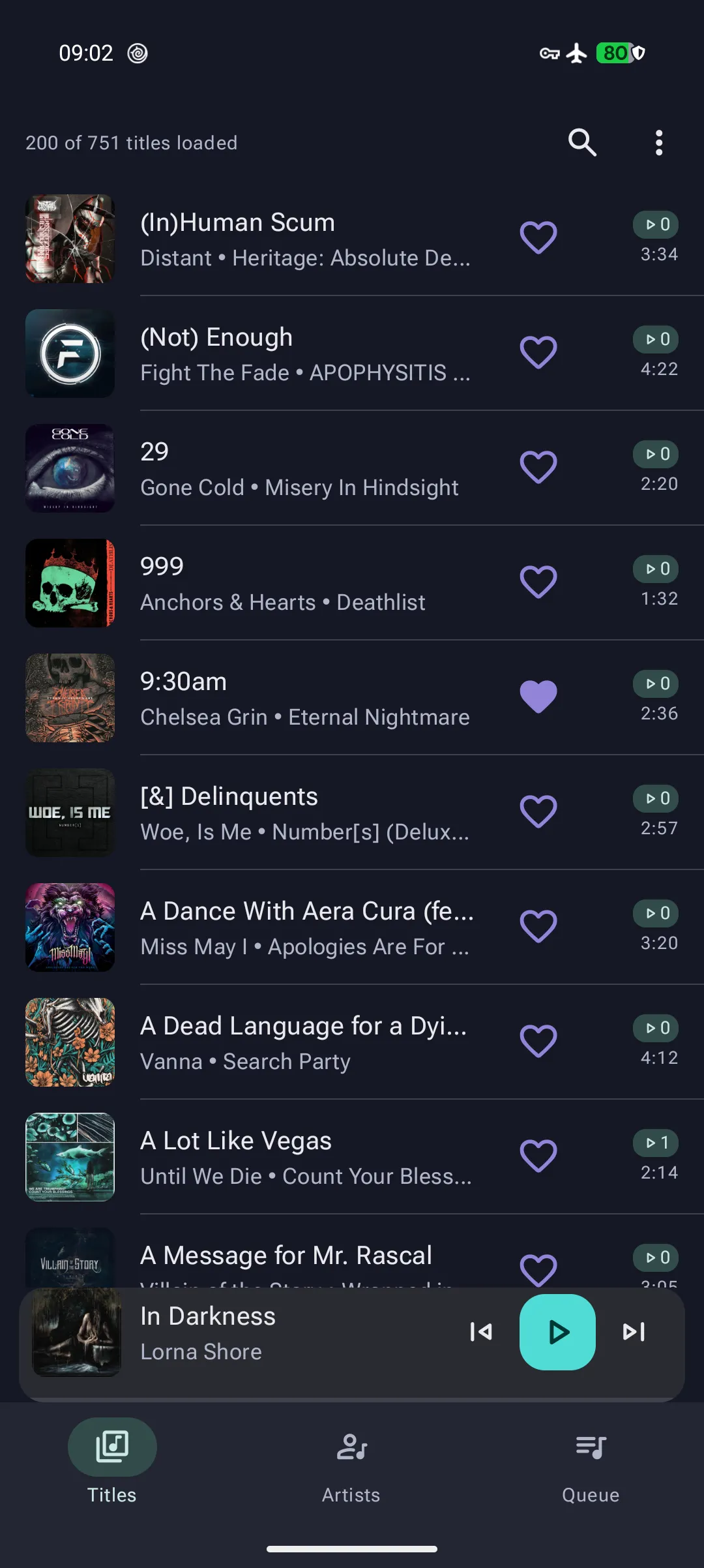 The Reprise Android library with album art search favourites and bottom navigation